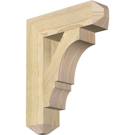 Ekena Millwork Balboa Craftsman Rough Sawn Bracket, Douglas Fir, 4"W x 16"D x 20"H BKT04X16X20BOA04RDF